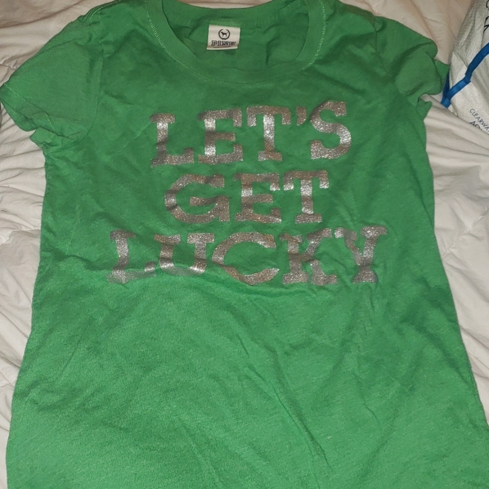 Let's get lucky PINK shirt